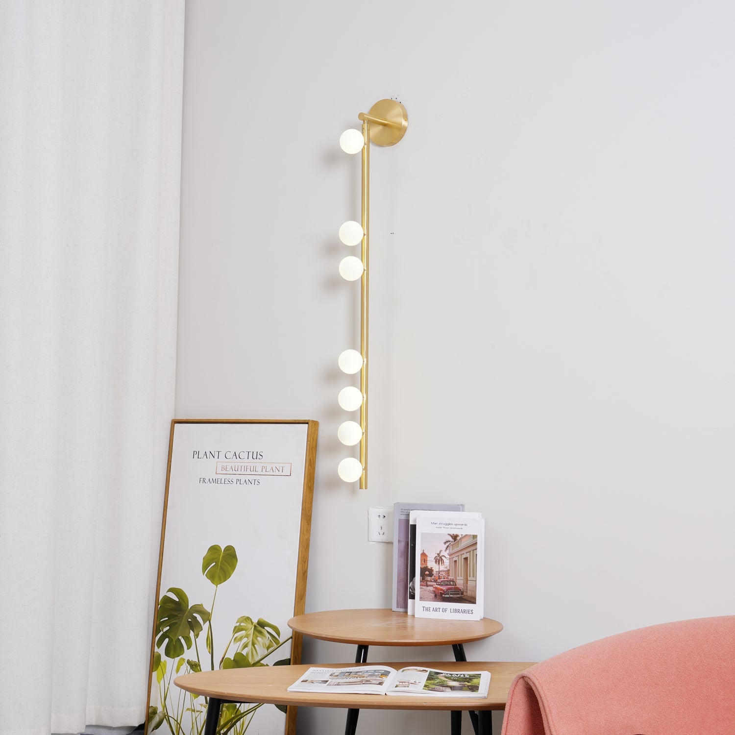 Brass Glass Tube Wall Lamp - Blowlighting