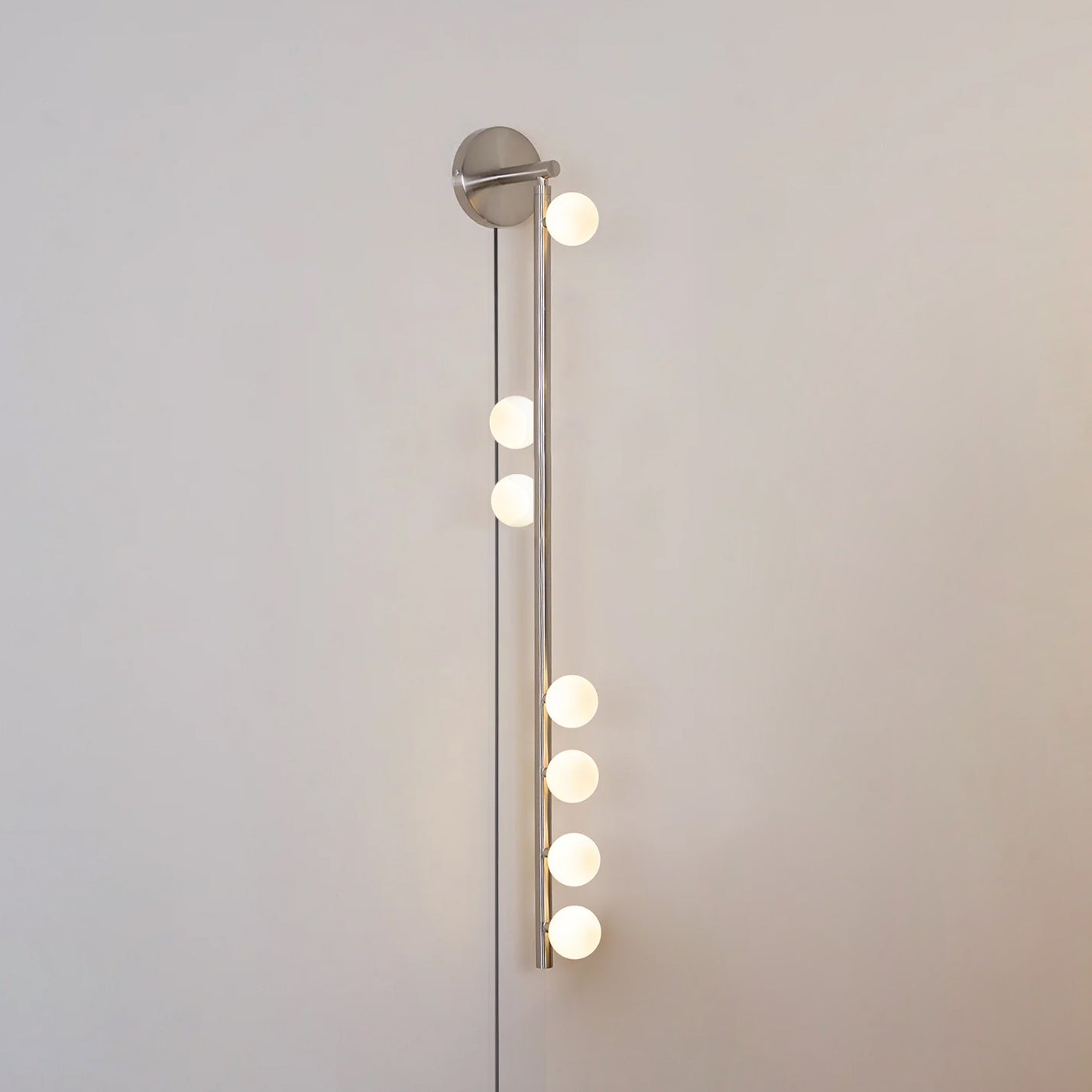 Brass Glass Tube Plug-in Wall Lamp - Blowlighting