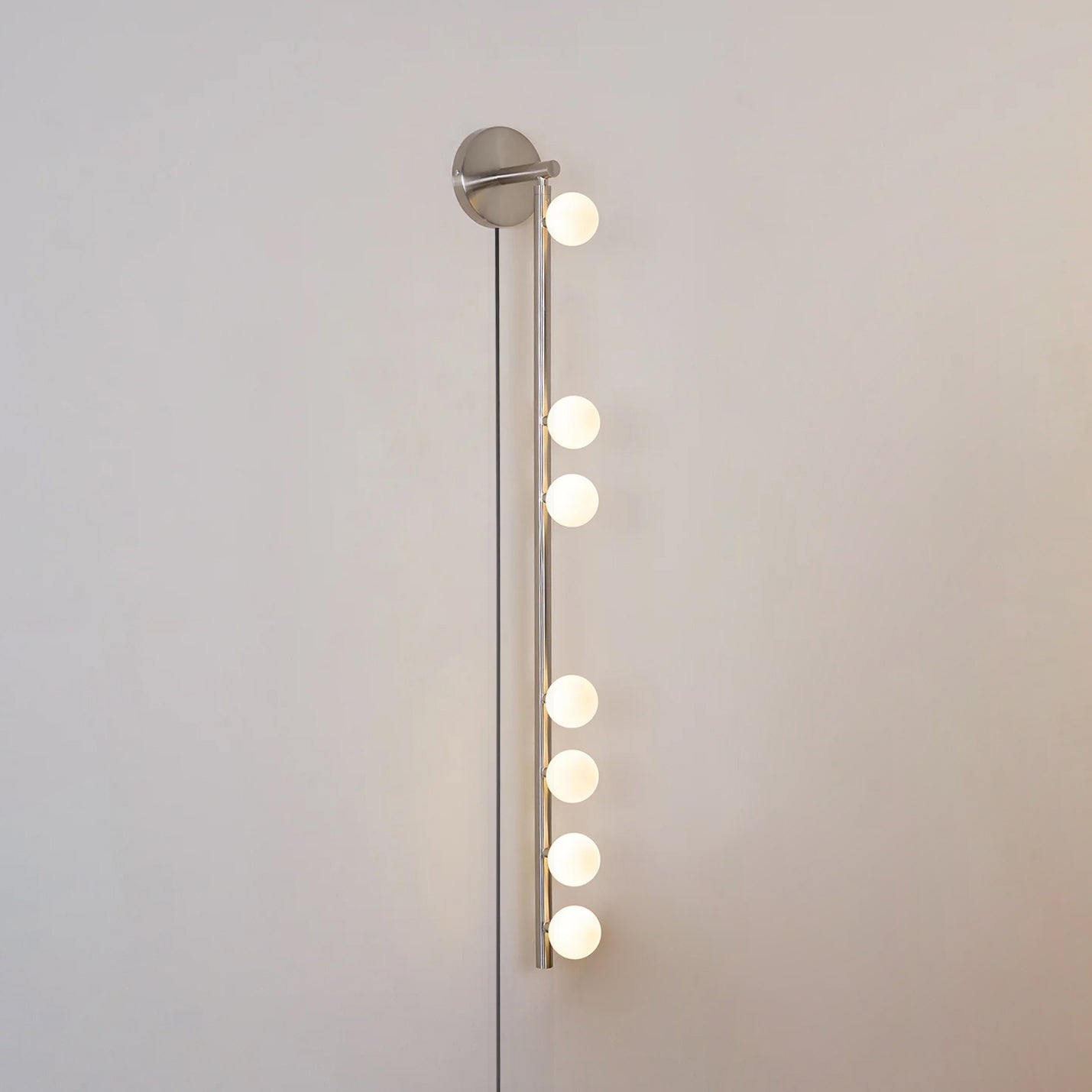 Brass Glass Tube Plug-in Wall Lamp - Blowlighting