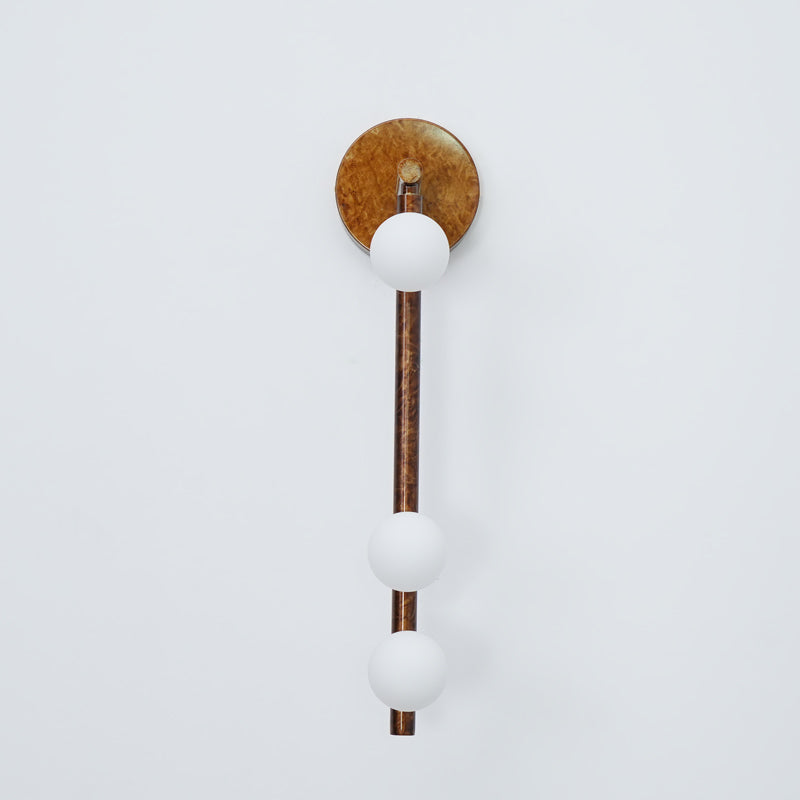Brass Glass Tube Plug-in Wall Lamp - Blowlighting