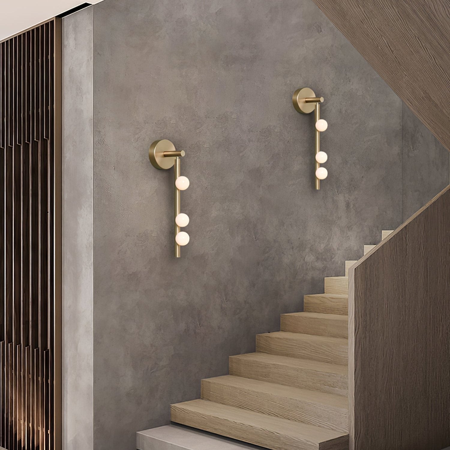 Brass Glass Tube Wall Lamp - Blowlighting
