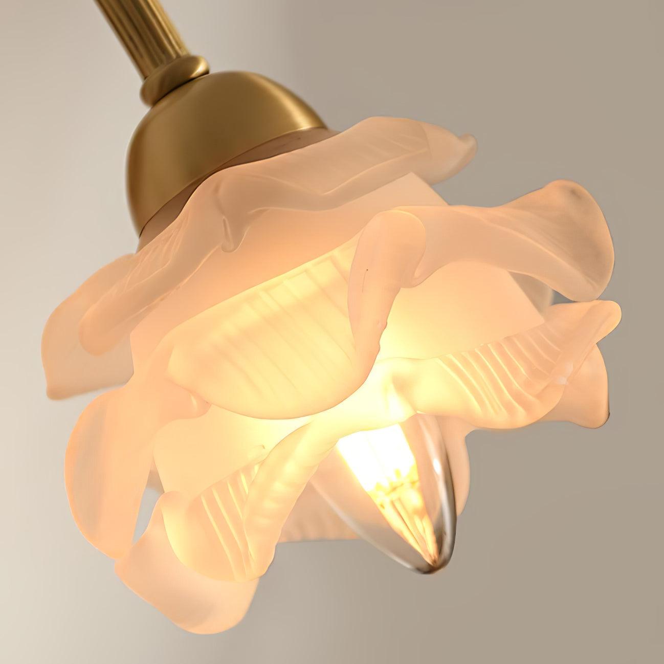 Brass Rose Wall Light - Blowlighting