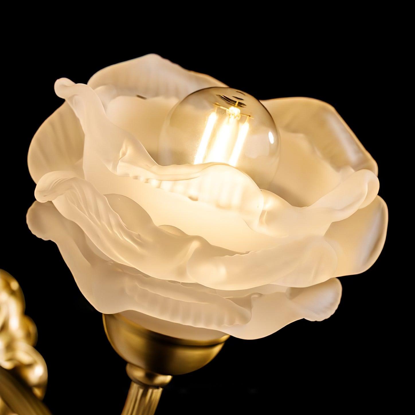 Brass Rose Wall Light - Blowlighting