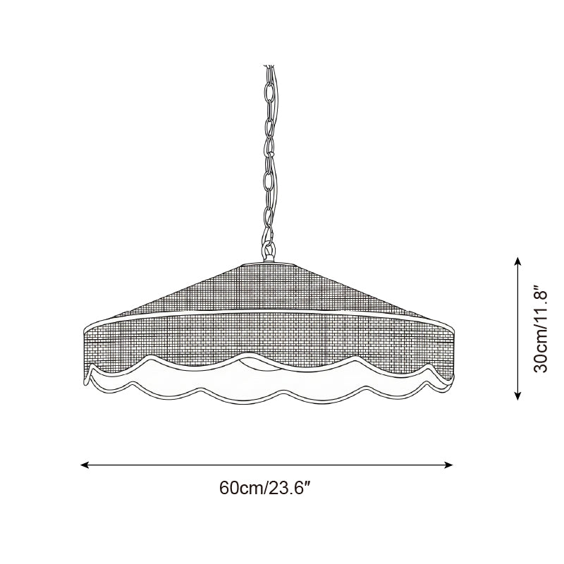 Breezora Natural Straw Weaving Pendant Light