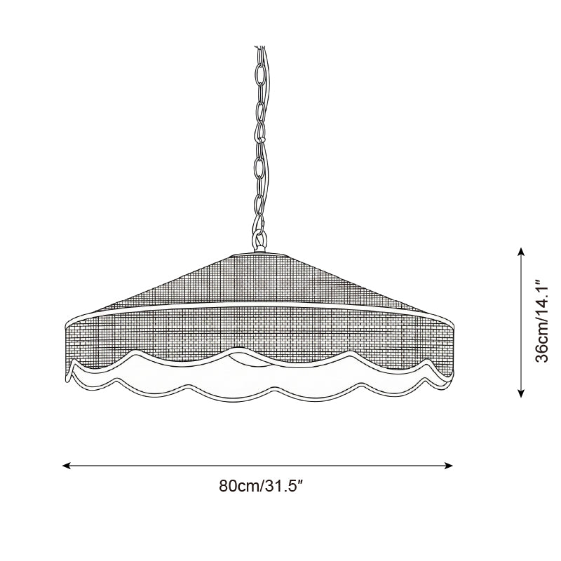 Breezora Natural Straw Weaving Pendant Light