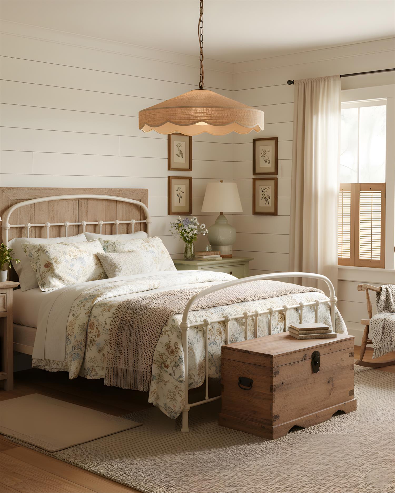 Breezora Natural Straw Weaving Pendant Light