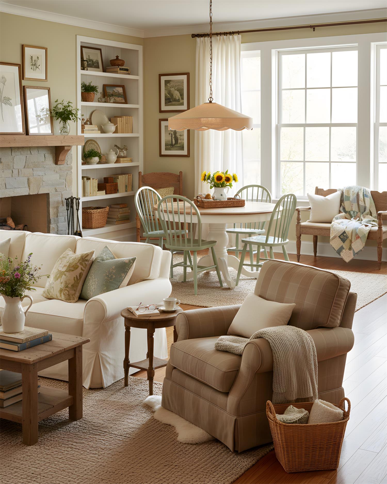 Breezora Natural Straw Weaving Pendant Light