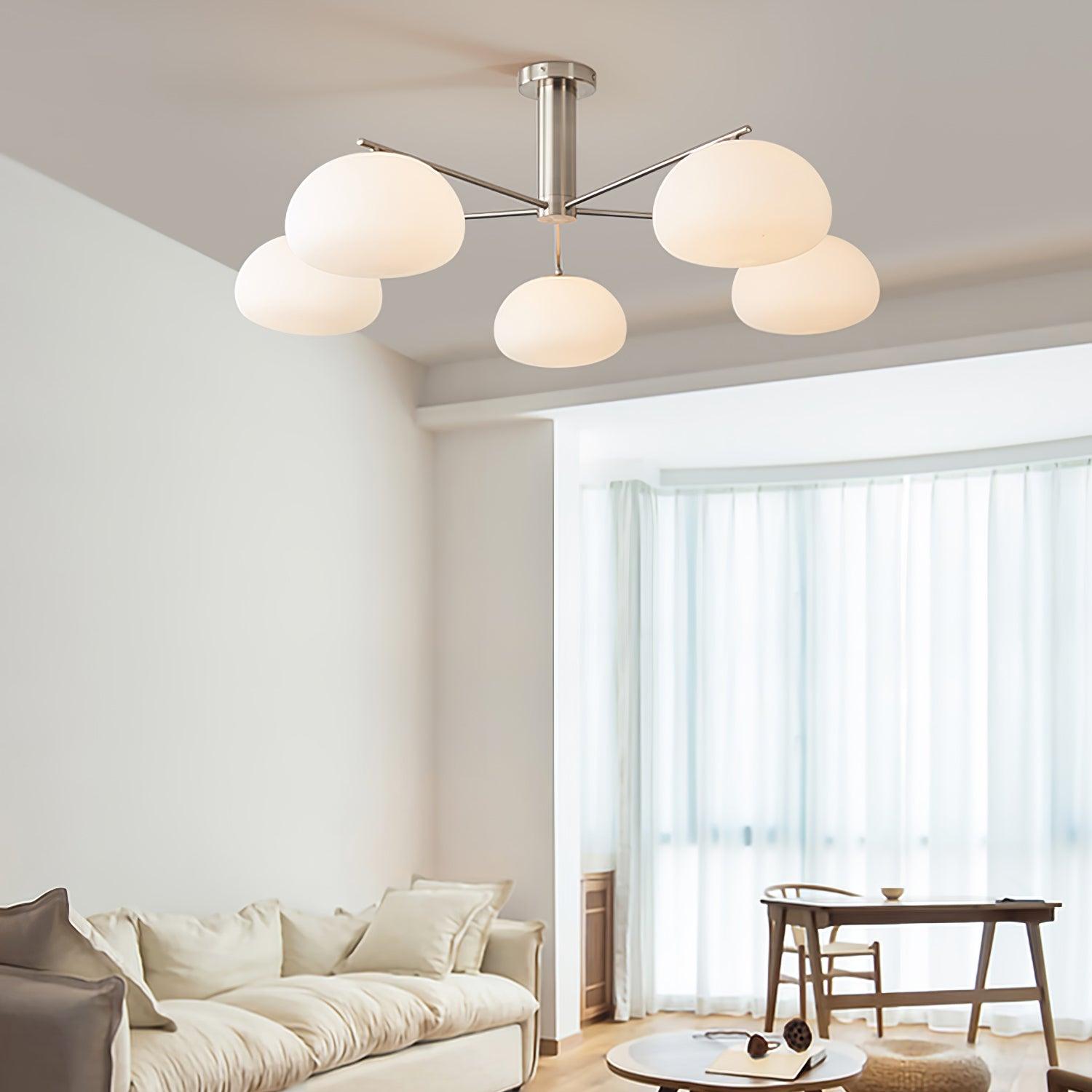 Lunara Luxe Glass Chandelier - Blowlighting
