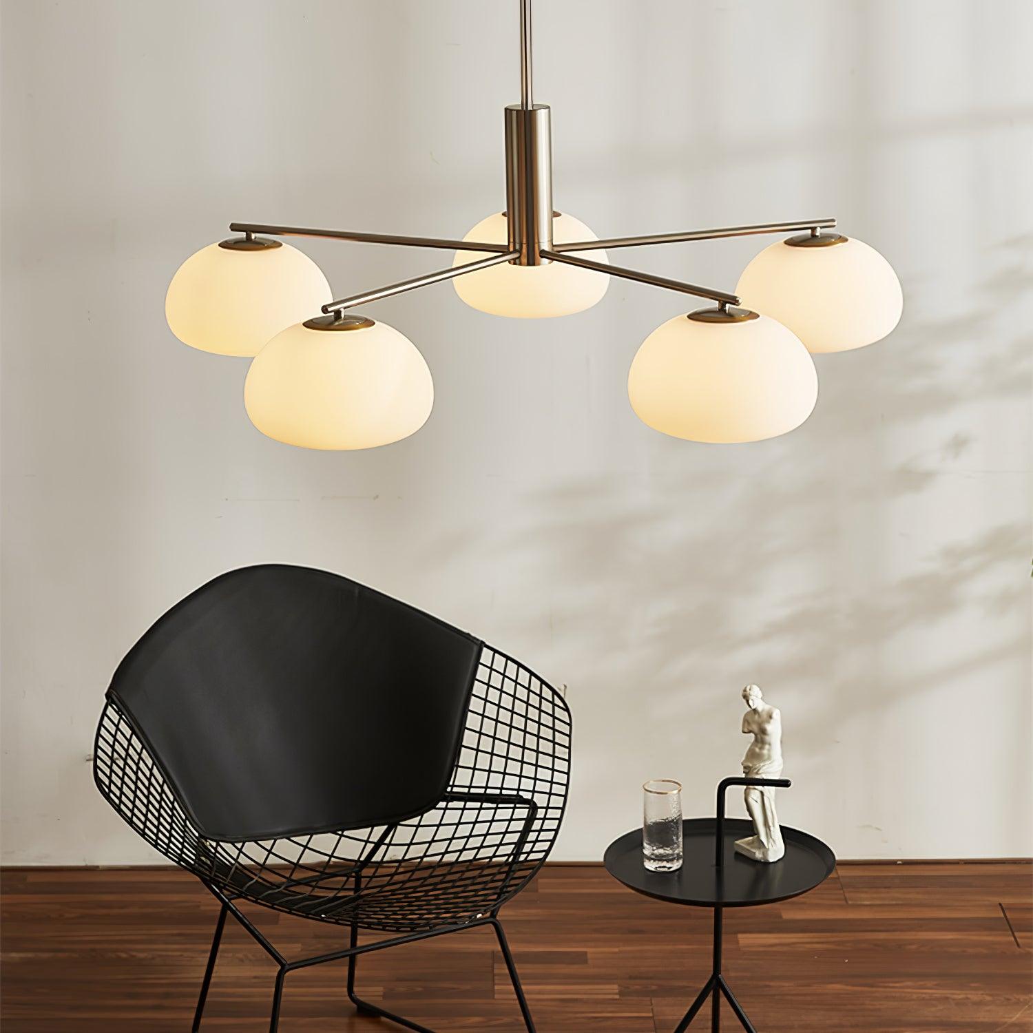 Lunara Luxe Glass Chandelier - Blowlighting