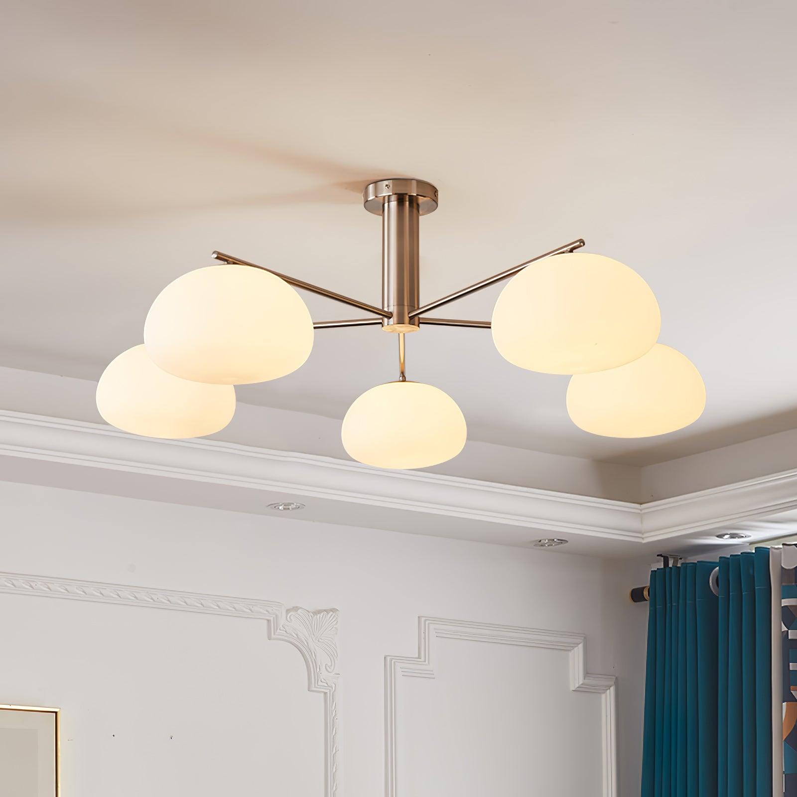 Lunara Luxe Glass Chandelier - Blowlighting