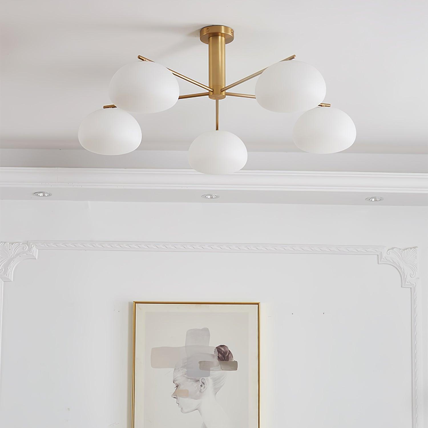 Lunara Luxe Glass Chandelier - Blowlighting
