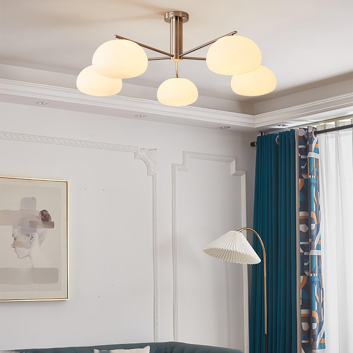 Lunara Luxe Glass Chandelier - Blowlighting