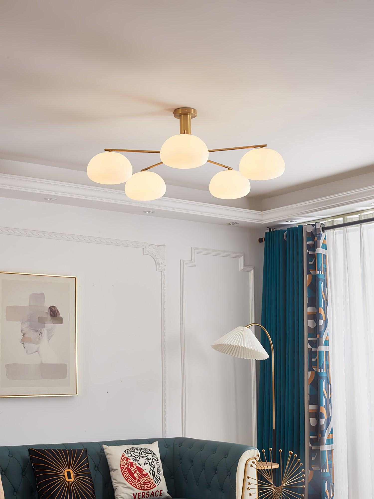 Lunara Luxe Glass Chandelier - Blowlighting
