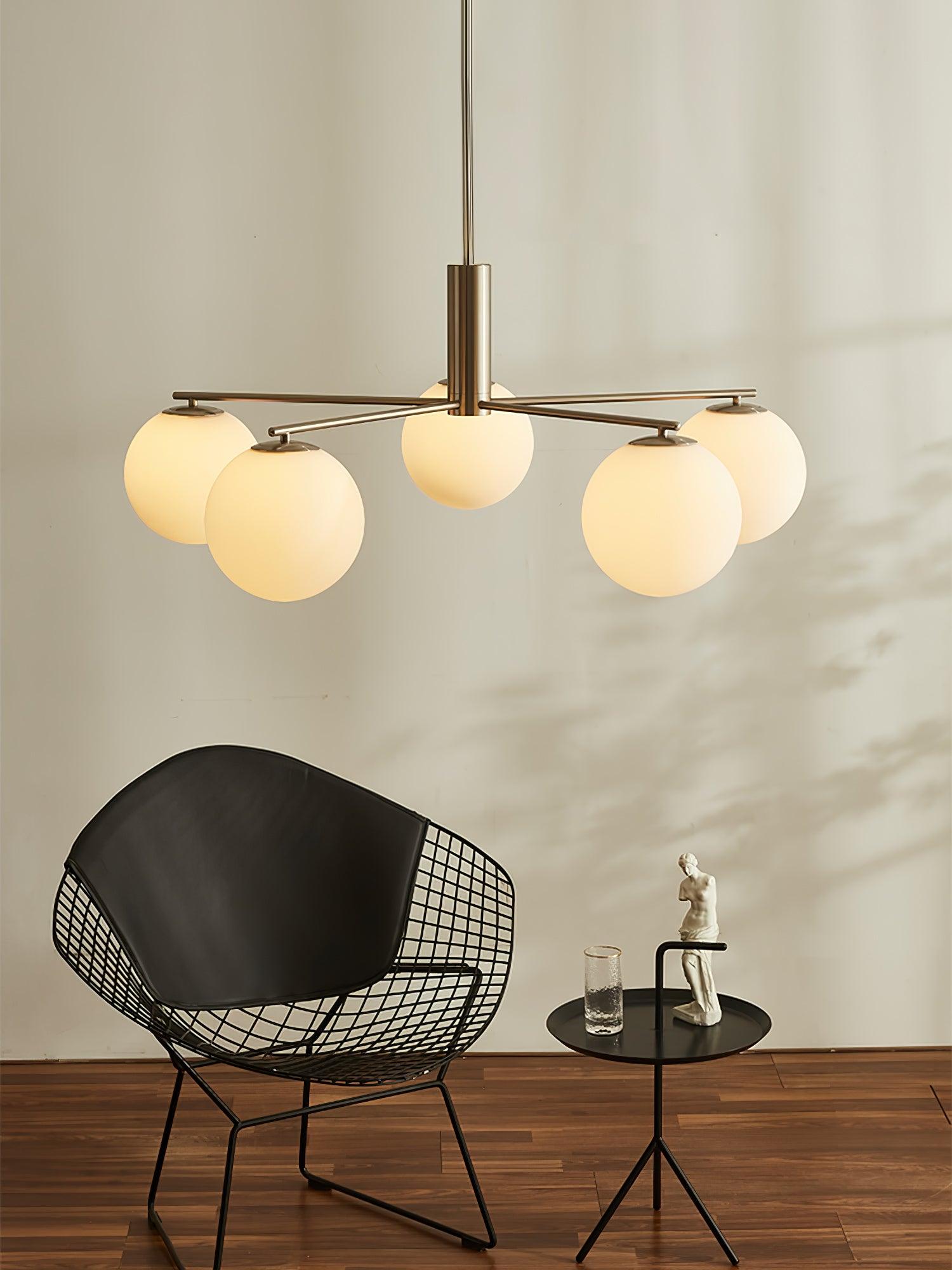 Lunara Luxe Glass Chandelier - Blowlighting
