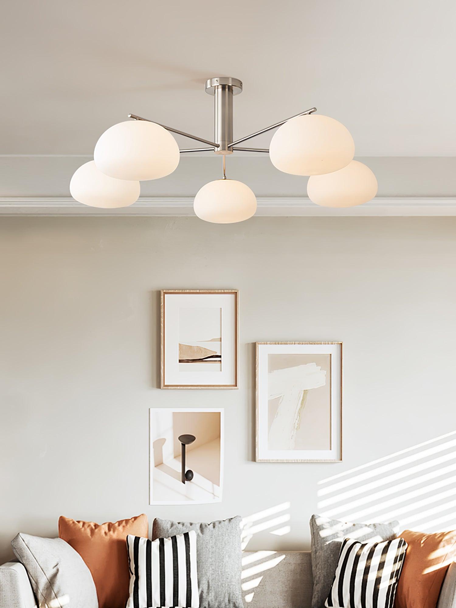 Lunara Luxe Glass Chandelier - Blowlighting