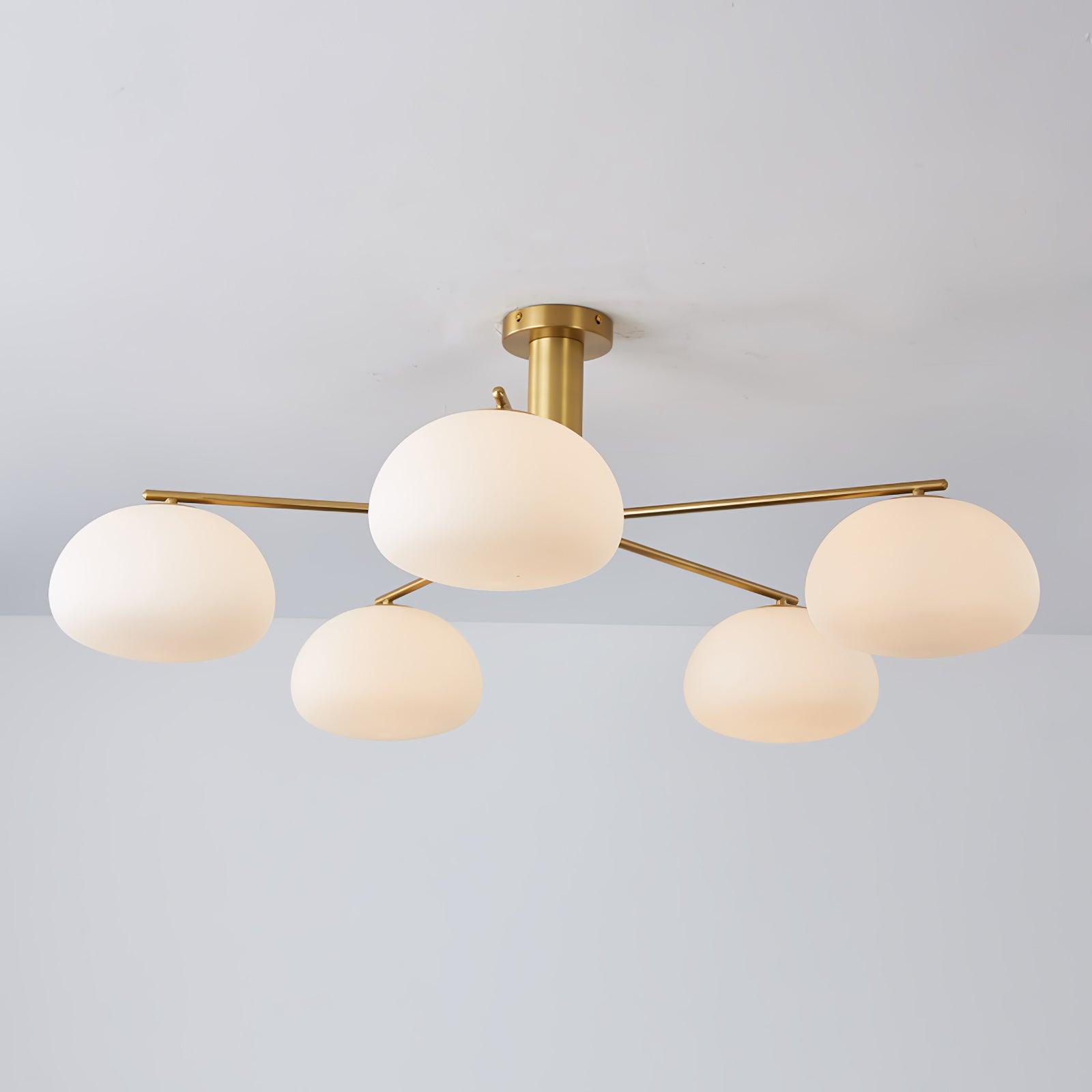 Lunara Luxe Glass Chandelier - Blowlighting