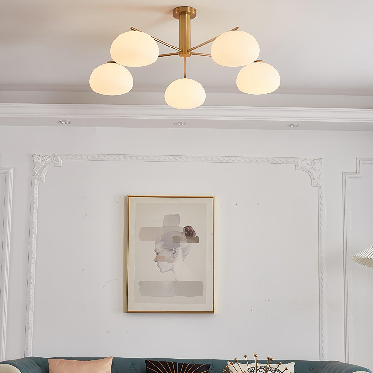 Lunara Luxe Glass Chandelier - Blowlighting