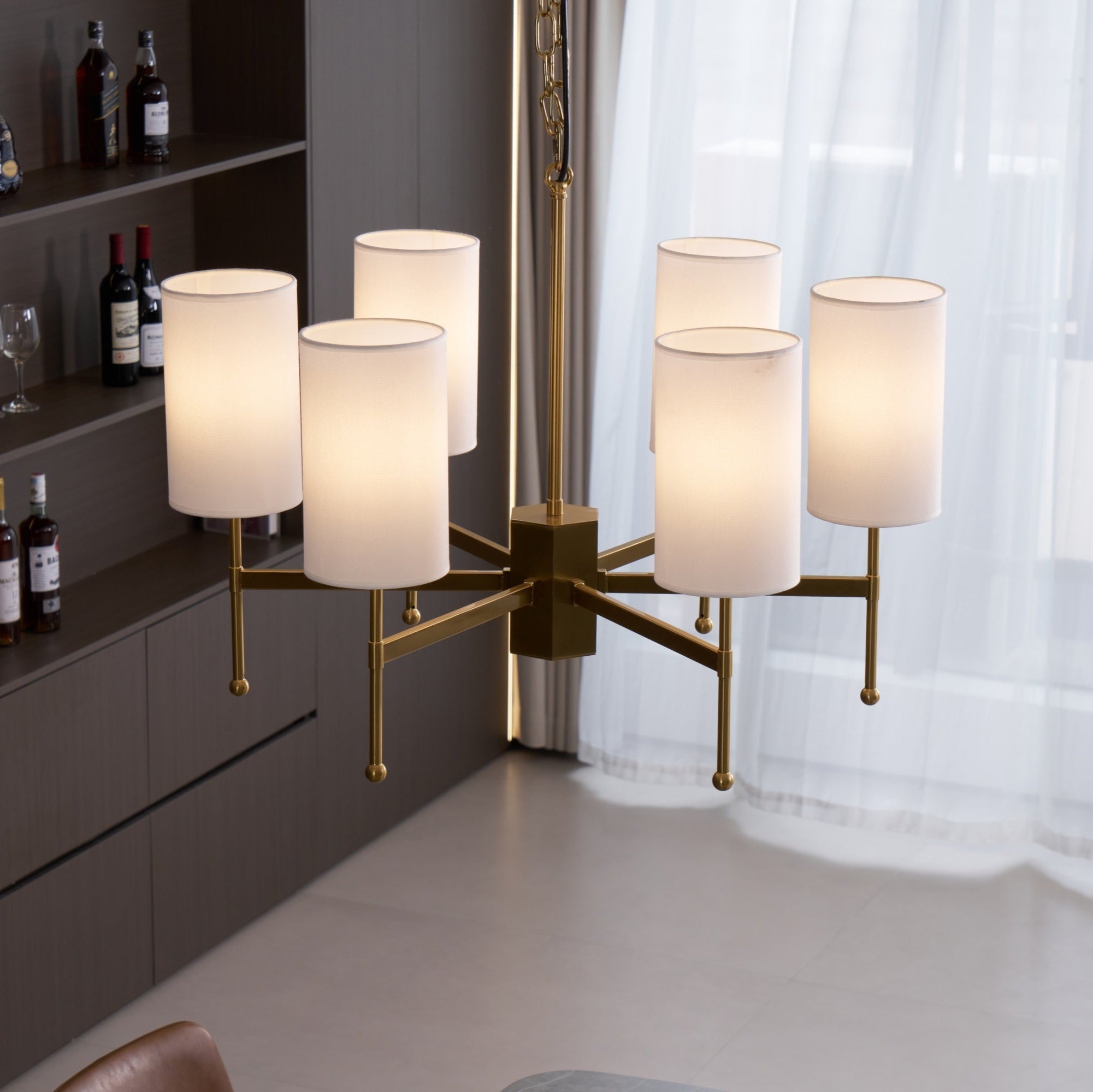 Brilliancess Brass Chandelier - Blowlighting