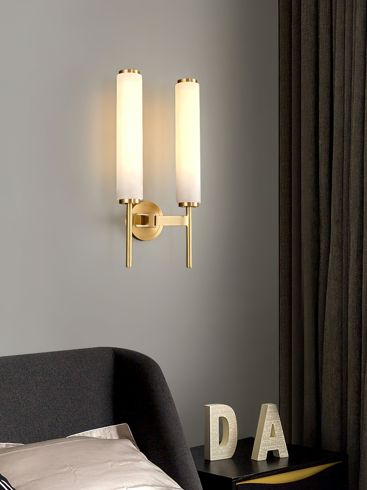 Olrinyra Cylinder Alabaster Wall Light - Blowlighting