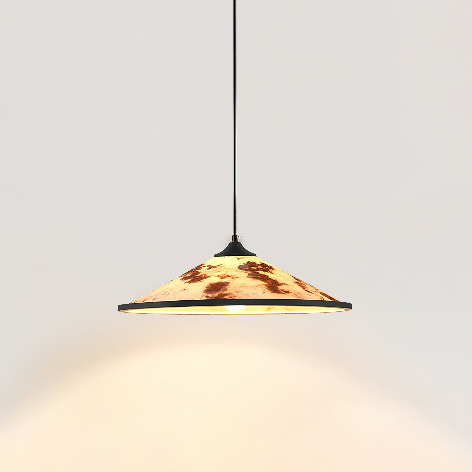 Brindle Wabi-Sabi Rice Paper Pendant Light