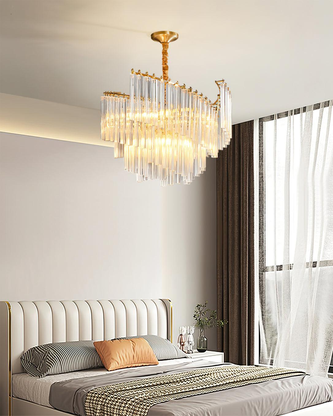 Ilsoris Postmodern Luxury Brinicle Crystal Chandelier - Blowlighting