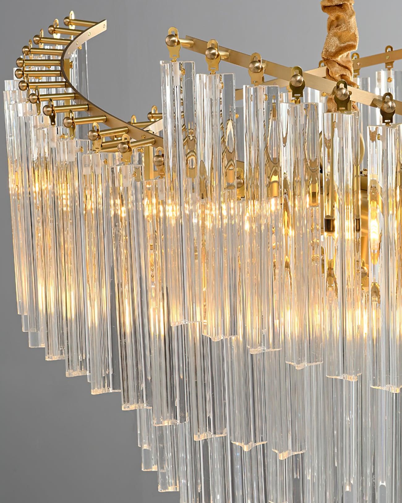 Ilsoris Postmodern Luxury Brinicle Crystal Chandelier - Blowlighting