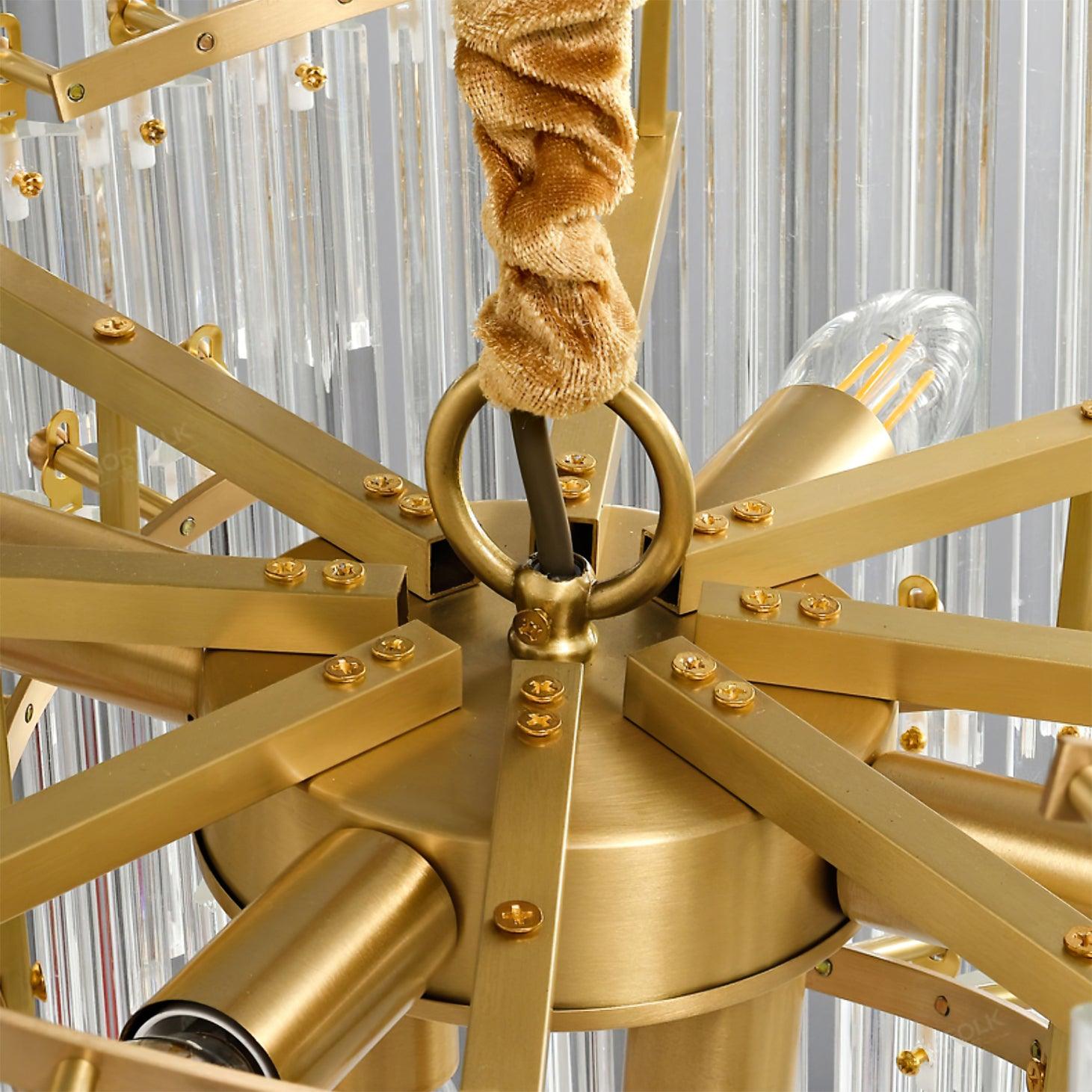 Ilsoris Postmodern Luxury Brinicle Crystal Chandelier - Blowlighting
