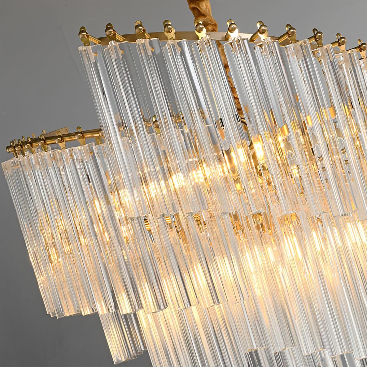 Ilsoris Postmodern Luxury Brinicle Crystal Chandelier - Blowlighting