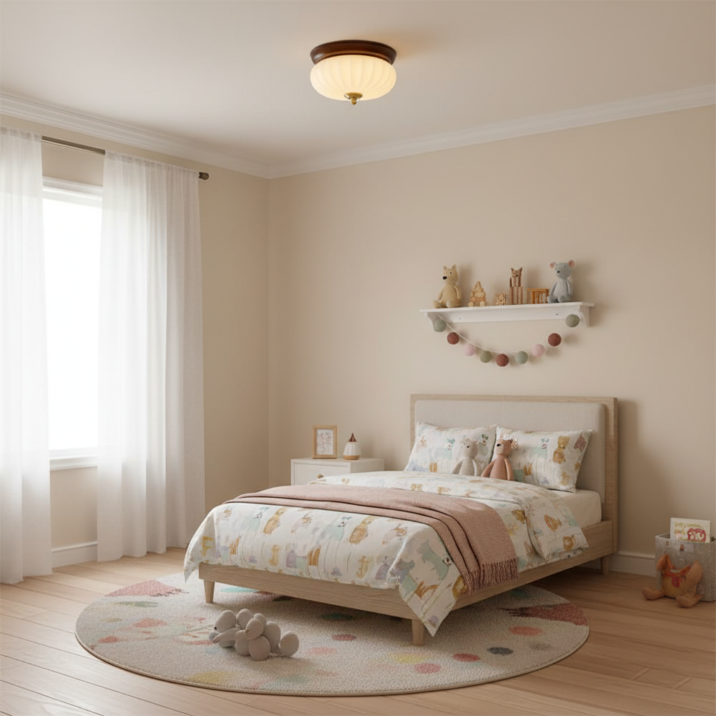 Telvian Elegant Wood Ceiling Lamp