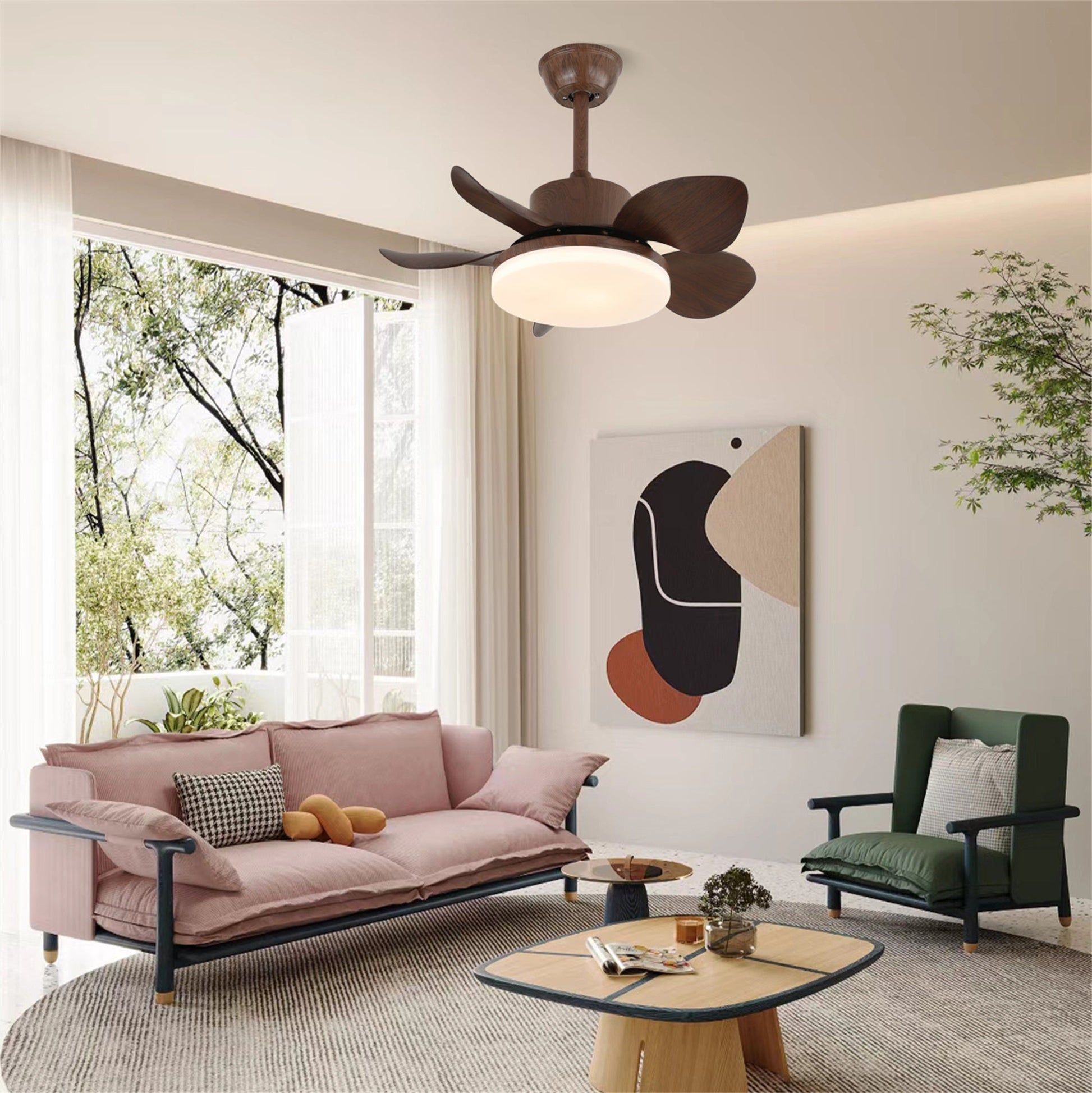 Alenya Wood Ceiling Fan Light - Blowlighting