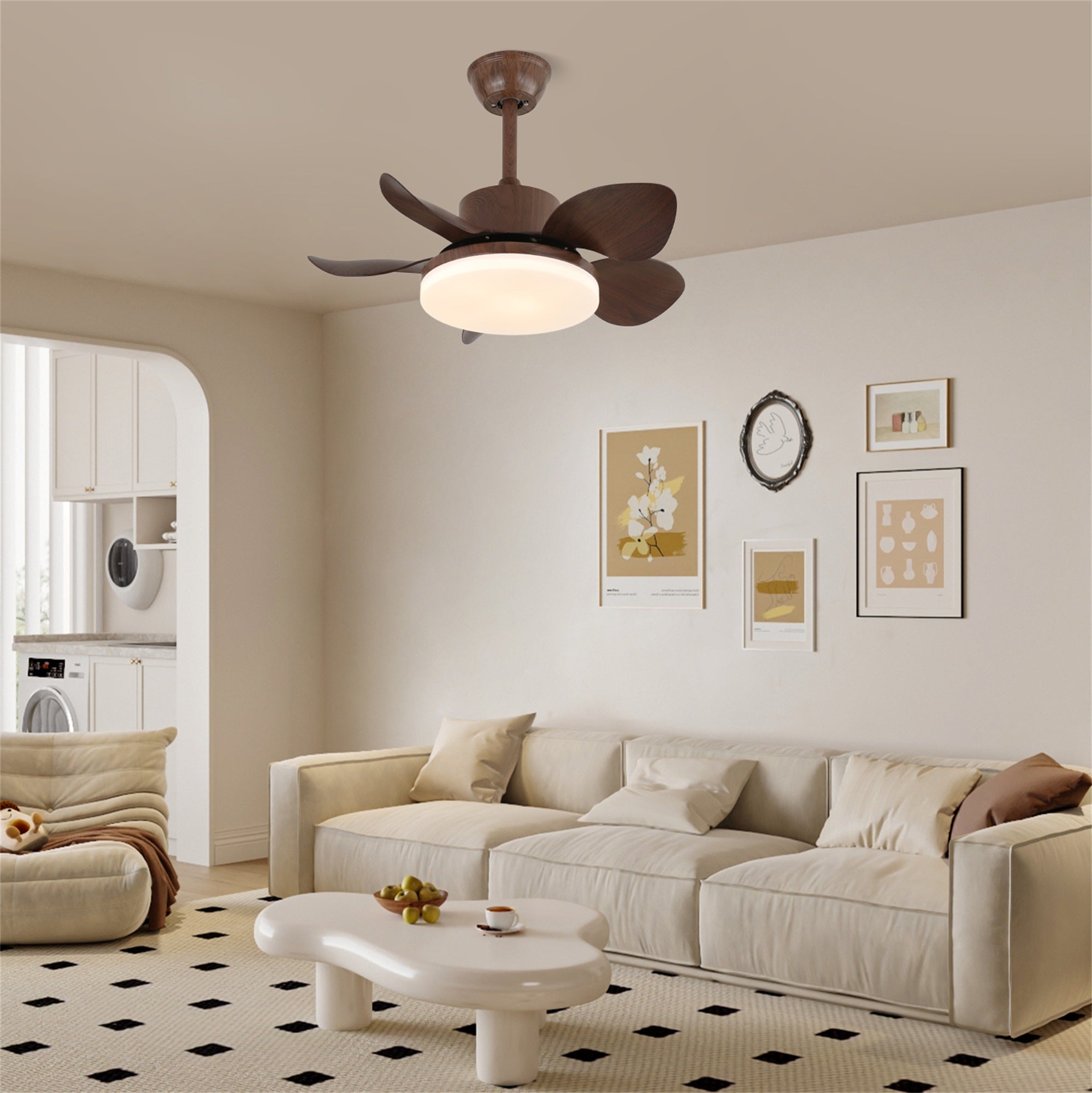 Alenya Wood Ceiling Fan Light - Blowlighting