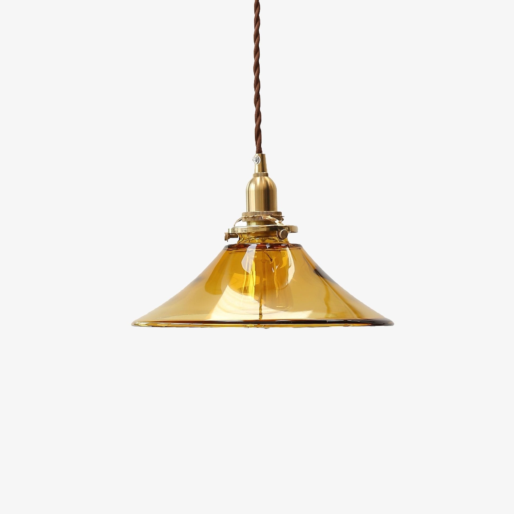 Amber Glass Pendant Light - Blowlighting