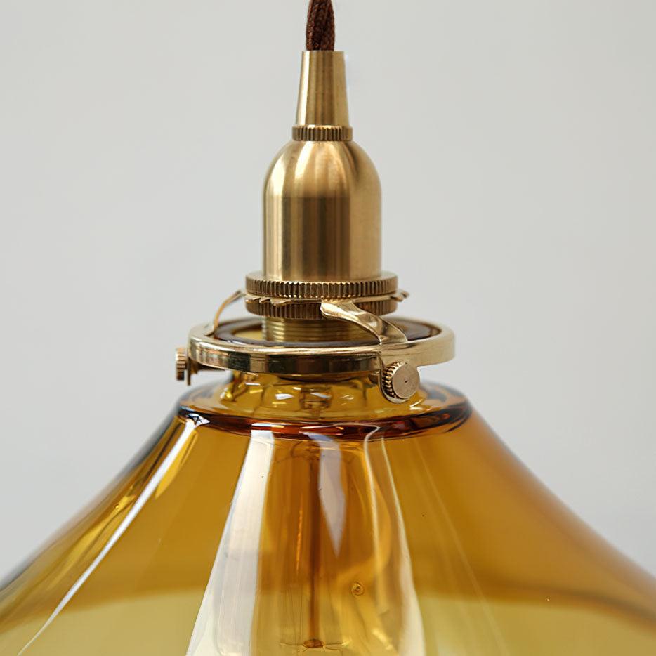 Amber Glass Pendant Light - Blowlighting