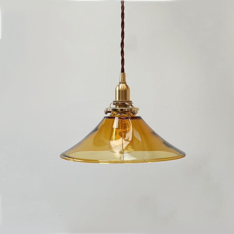Amber Glass Pendant Light - Blowlighting