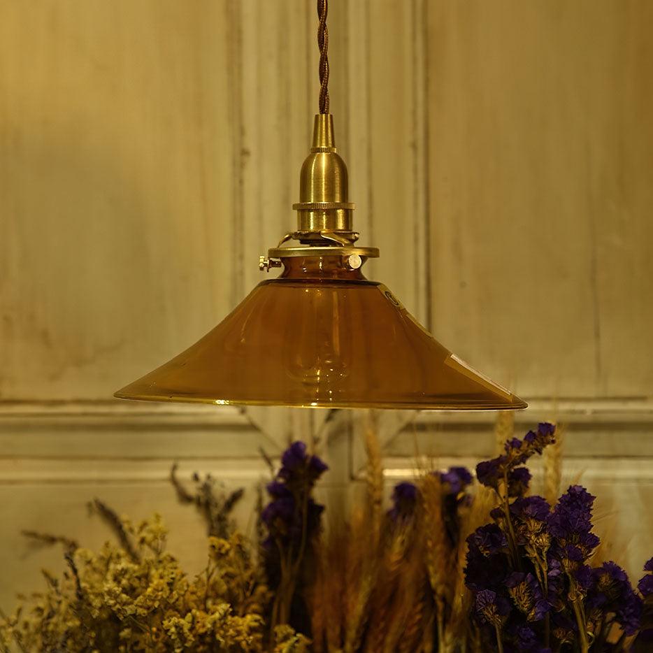 Amber Glass Pendant Light - Blowlighting