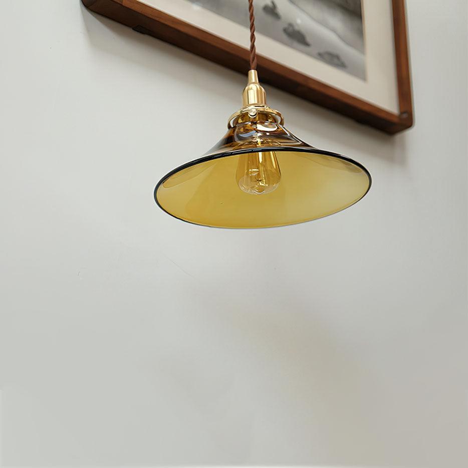 Amber Glass Pendant Light - Blowlighting