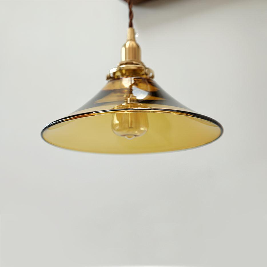 Amber Glass Pendant Light - Blowlighting