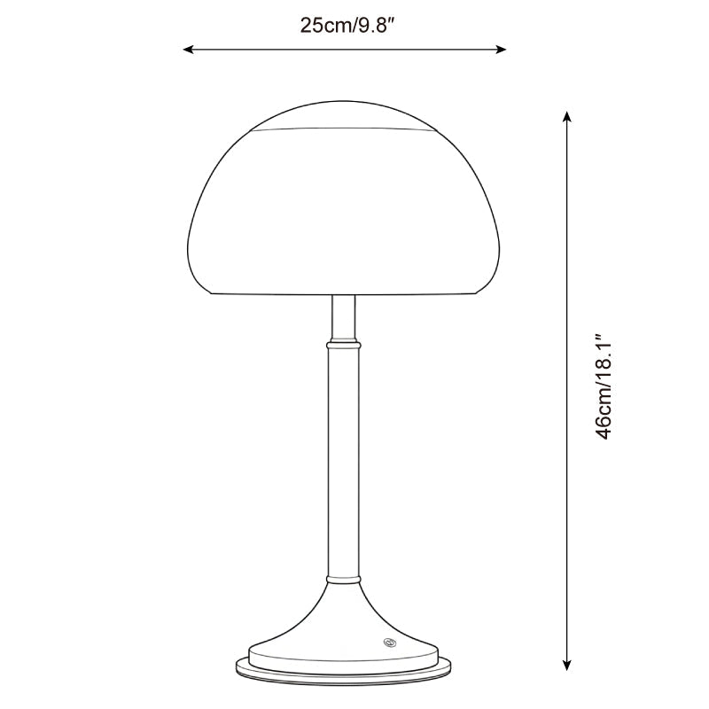 Brunello Mid-Century Wood Table Light