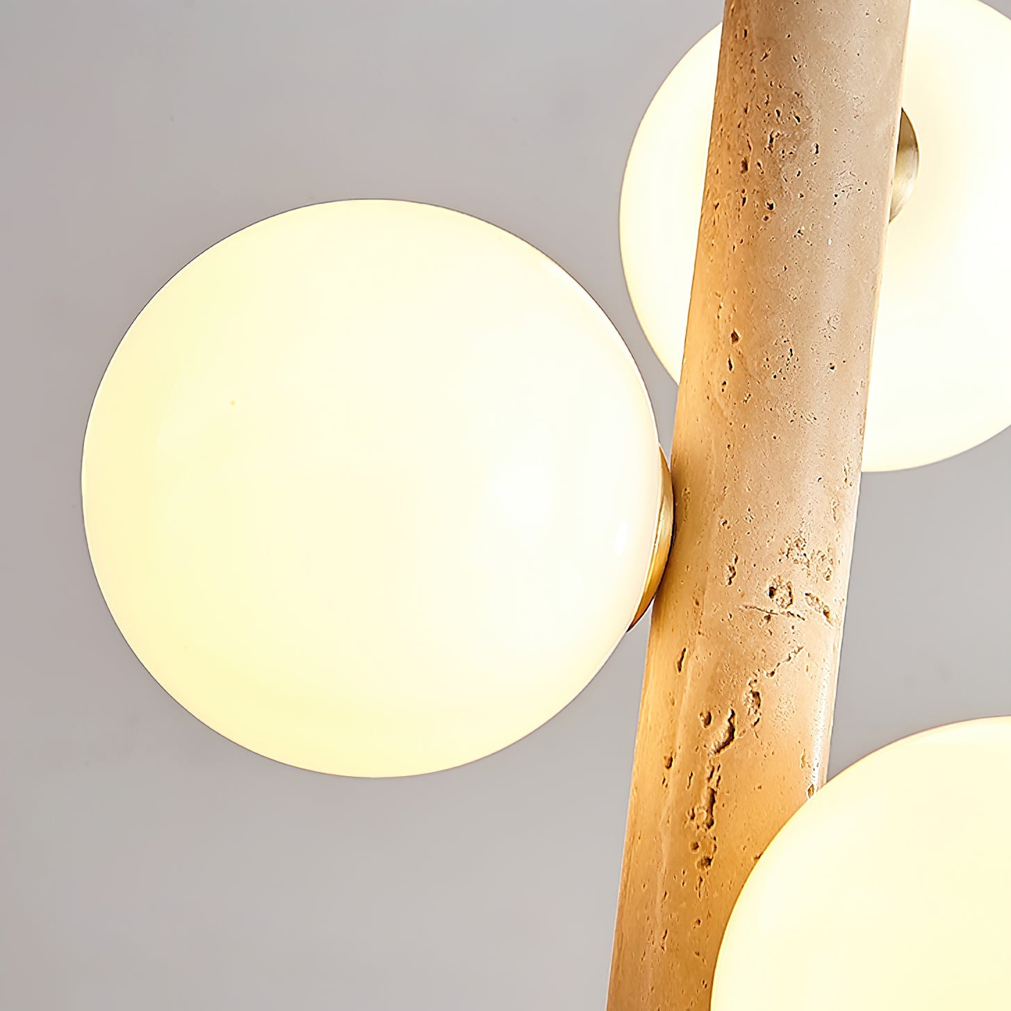 Aursorel Multi-Globe Travertine Pendant Light - Blowlighting