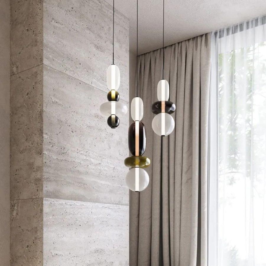 Candied Glass Combo Pendant Light - Blowlighting