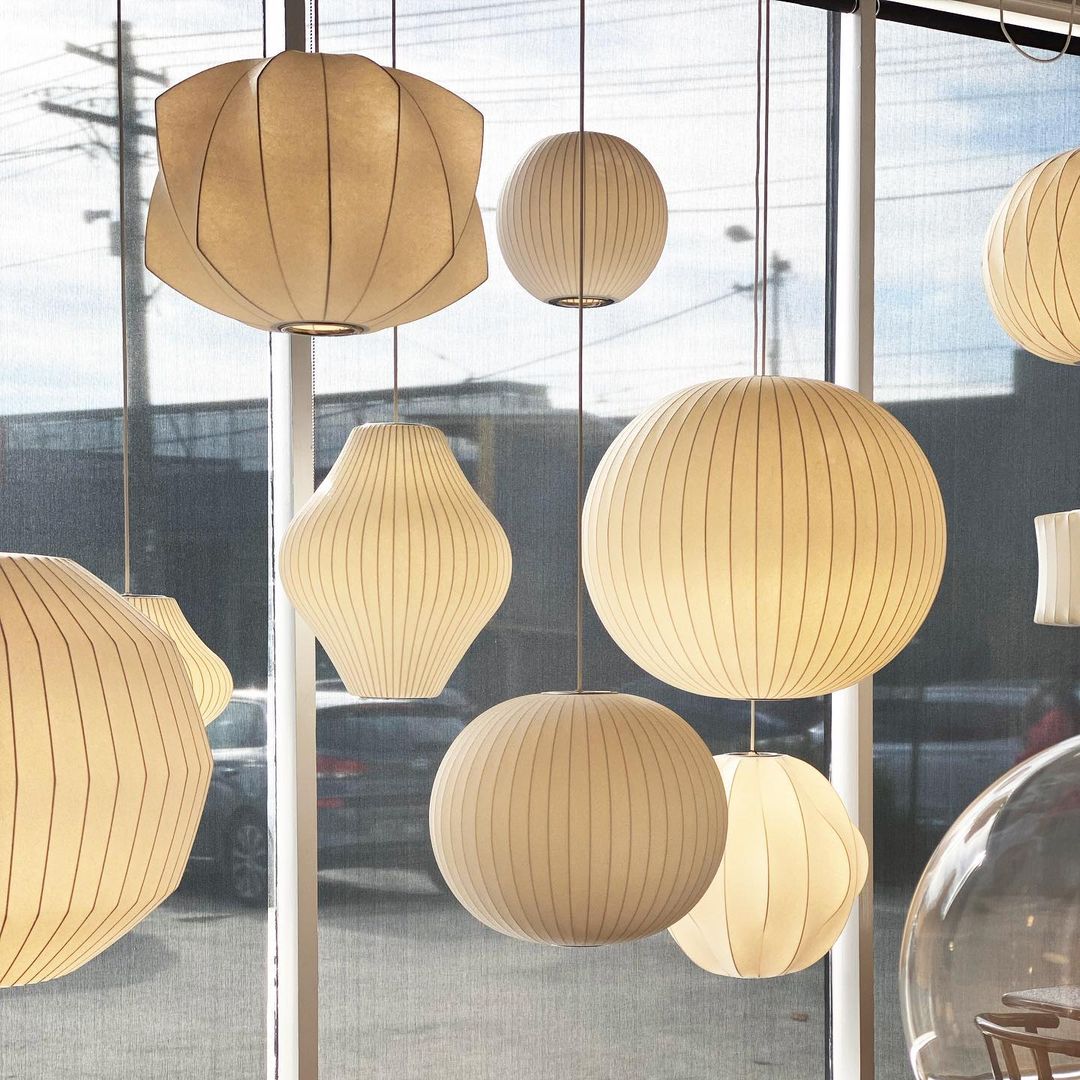 Nelson Swing Arm Pendant Lamp - Blowlighting