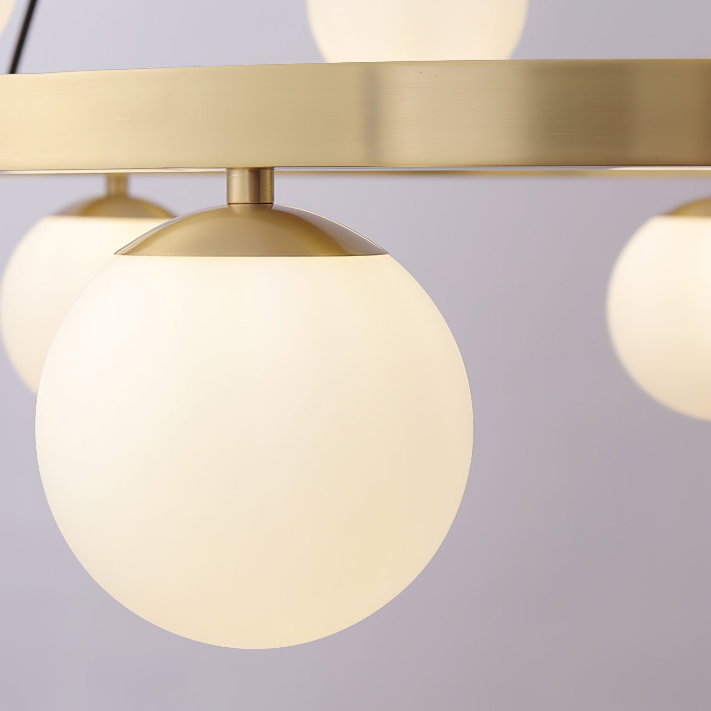Bubbles Brass Ring Chandelier - Blowlighting