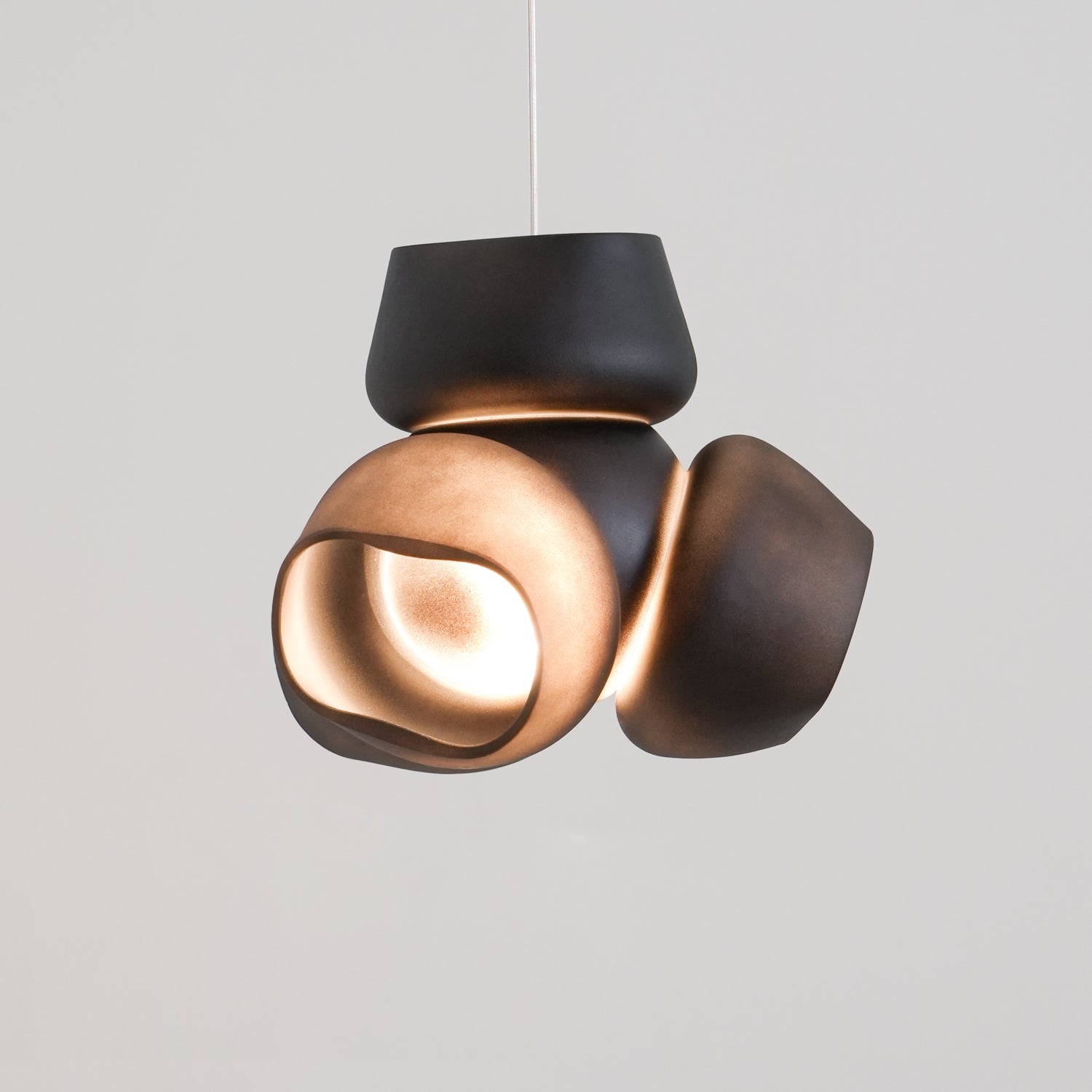 Zamarir Bubbles Cluster Metal Glass Pendant Light - Blowlighting