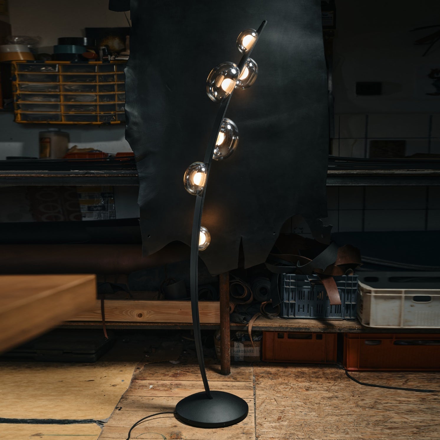 Bubbles Glass Floor Lamp - Blowlighting