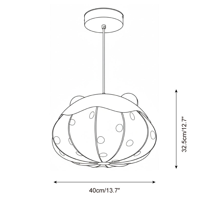 Bubbly Kids Fabric Sky Pendant Light