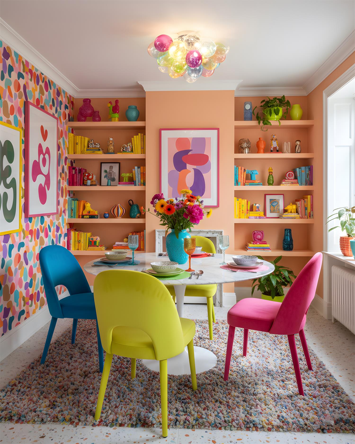 Joybub Colorful Glass Ceiling Lamp