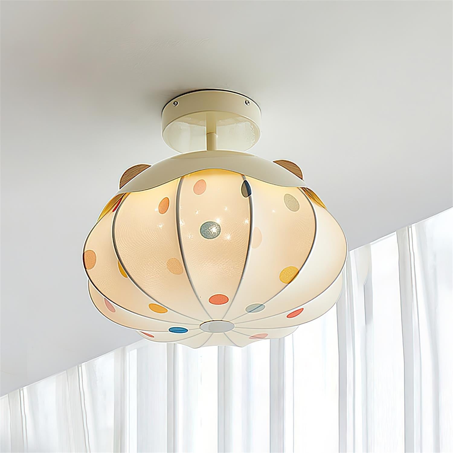 Bubbly Playful Fabric Sky Ceiling Light
