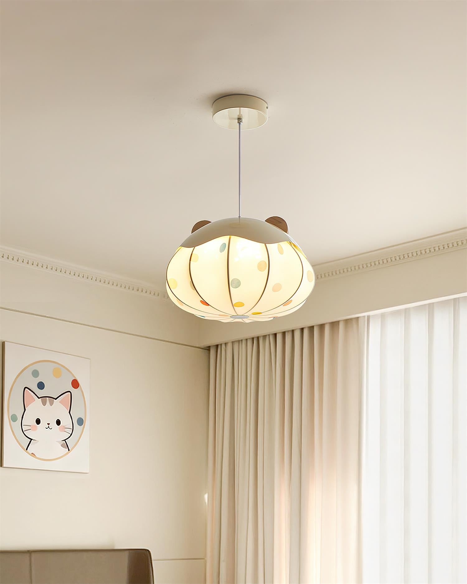 Bubbly Kids Fabric Sky Pendant Light