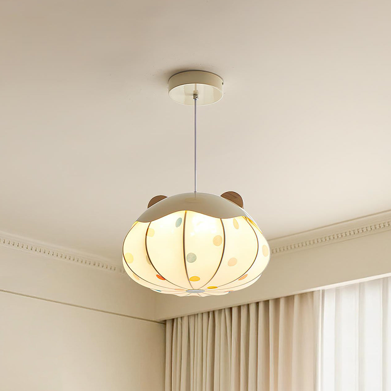 Bubbly Kids Fabric Sky Pendant Light