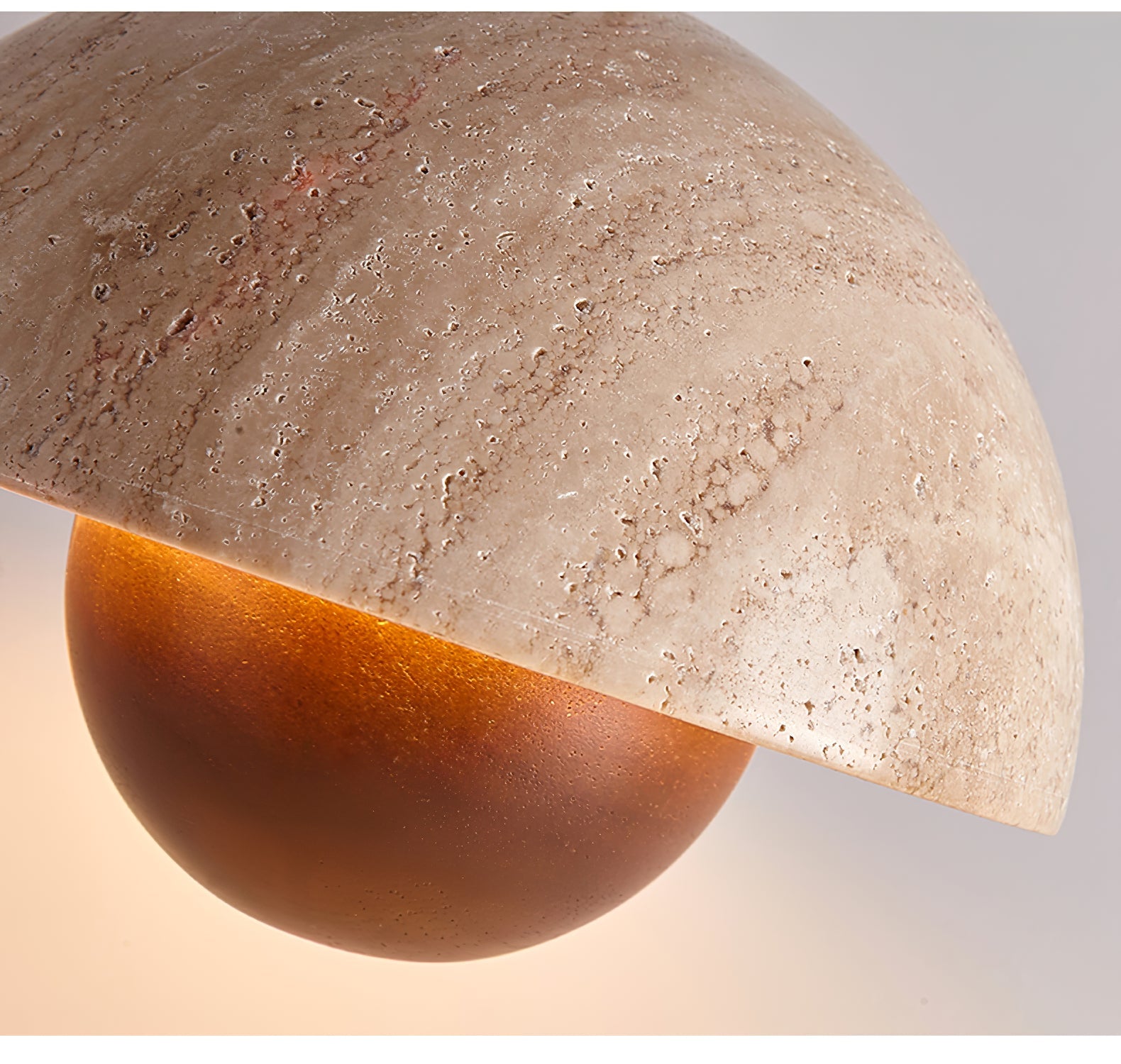 Ersile Travertine Pendant Light - Blowlighting